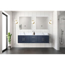 Lexora Geneva 72" W x 22" D Double Bath Vanity and 30" LED Mirrors