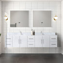 Lexora Geneva 84" W x 22" D Double Bath Vanity