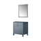 Lexora Jacques 30" W x 22" D Bath Vanity and 28" Mirror