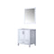 Lexora Jacques 30" W x 22" D Bath Vanity and 28" Mirror