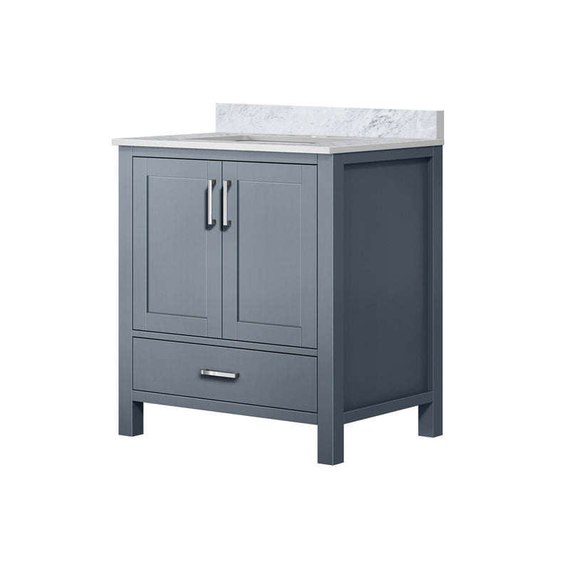 Lexora Jacques 30" W x 22" D Bath Vanity and Marble Top