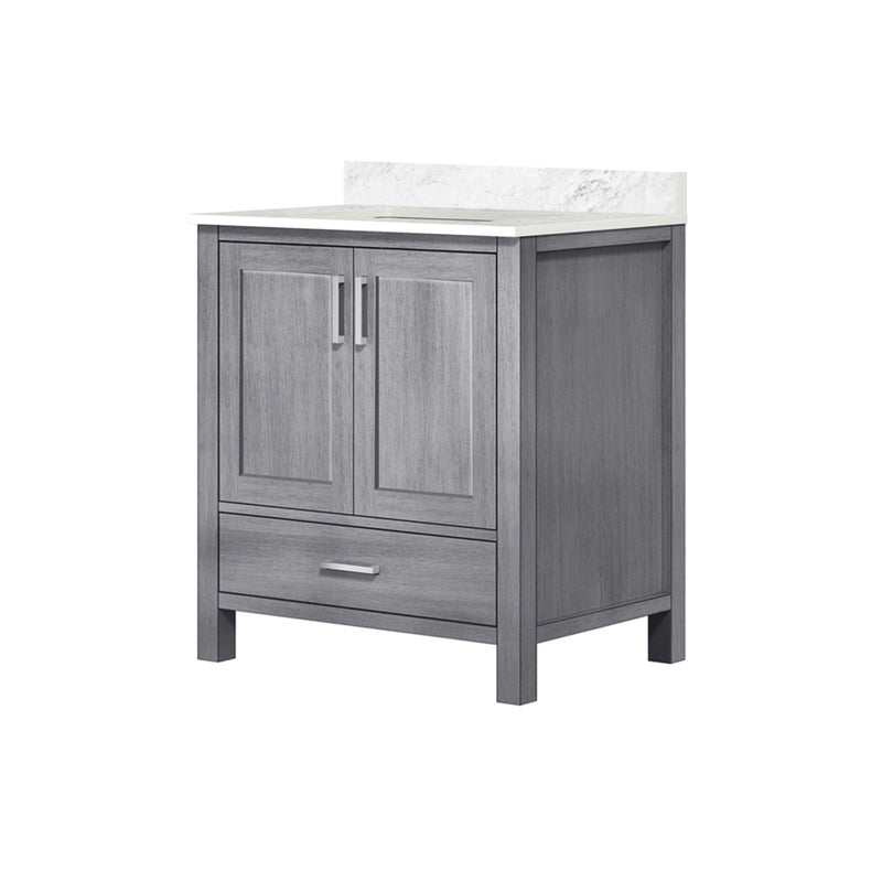 Lexora Jacques 30" W x 22" D Bath Vanity and Marble Top