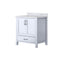 Lexora Jacques 30" W x 22" D Bath Vanity and Marble Top