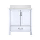 Lexora Jacques 30" W x 22" D Bath Vanity and Marble Top