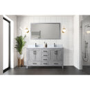 Lexora Jacques 60" W x 22" D Double Bath Vanity and 58" Mirror