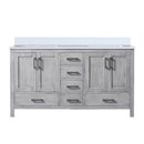 Lexora Jacques 60" W x 22" D Double Bath Vanity and Marble Top