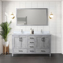 Lexora Jacques 60" W x 22" D Double Bath Vanity and Marble Top with 58" Mirror