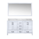 Lexora Jacques 60" W x 22" D Double Bath Vanity and Marble Top with 58" Mirror