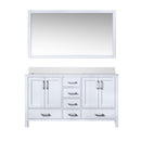 Lexora Jacques 60" W x 22" D Double Bath Vanity and Marble Top with 58" Mirror