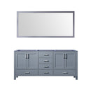 Lexora Jacques 72" W x 22" D Double Bath Vanity and 28" Mirror