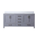 Lexora Jacques 72" W x 22" D Double Bath Vanity and Marble Top