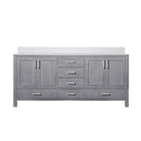 Lexora Jacques 72" W x 22" D Double Bath Vanity and Marble Top