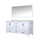 Lexora Jacques 72" W x 22" D Double Bath Vanity and Marble Top with 28" Mirror