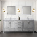 Lexora Jacques 80" W x 22" D Double Bath Vanity