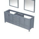 Lexora Jacques 80" W x 22" D Double Bath Vanity and 30" Mirrors