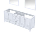 Lexora Jacques 80" W x 22" D Double Bath Vanity and 30" Mirrors