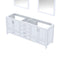 Lexora Jacques 80" W x 22" D Double Bath Vanity and 30" Mirrors