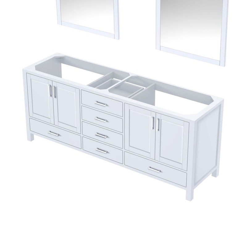 Lexora Jacques 80" W x 22" D Double Bath Vanity and 30" Mirrors