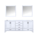 Lexora Jacques 80" W x 22" D Double Bath Vanity and 30" Mirrors