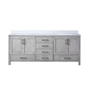 Lexora Jacques 80" W x 22" D Double Bath Vanity and Marble Top