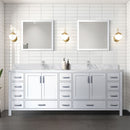 Lexora Jacques 84" W x 22" D Double Bath Vanity