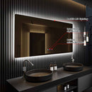 Lexora Lugano 60" W x 32" H LED Bathroom Vanity Mirror