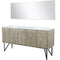 Lexora Lancy 72" W x 20" D Rustic Acacia Double Bath Vanity Marble Top and 70" Mirror