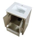 Lexora Lafarre 24" W x 20" D Rustic Acacia Bath Vanity and Marble Top