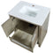 Lexora Lafarre 30" W x 20" D Rustic Acacia Bath Vanity and Marble Top