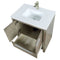 Lexora Lafarre 30" W x 20" D Rustic Acacia Bath Vanity White Quartz Top and Faucet Set