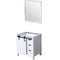 Lexora Marsyas 30" W x 22" D Bath Vanity and 28" Mirror