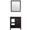 Lexora Marsyas 30" W x 22" D Brown Bath Vanity Marble Countertop and 28" Mirror