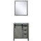 Lexora Marsyas 30" W x 22" D Bath Vanity and 28" Mirror