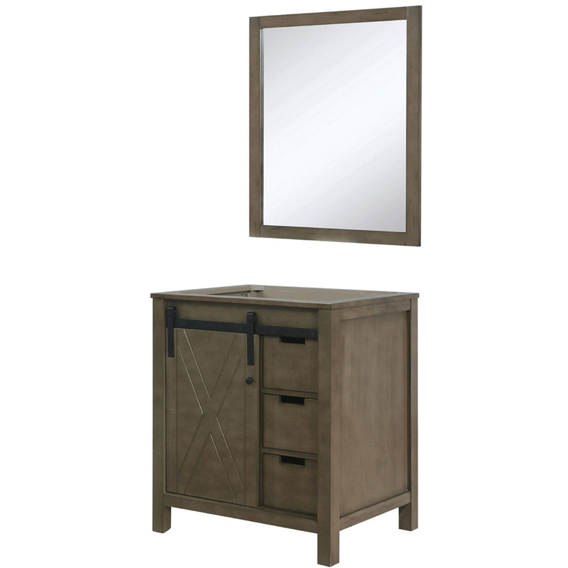 Lexora Marsyas 30" W x 22" D Bath Vanity and 28" Mirror