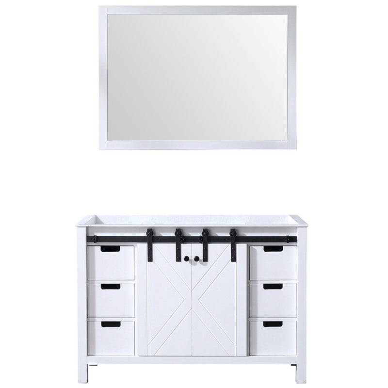 Lexora Marsyas 48" W x 22" D Bath Vanity with 44" Mirror