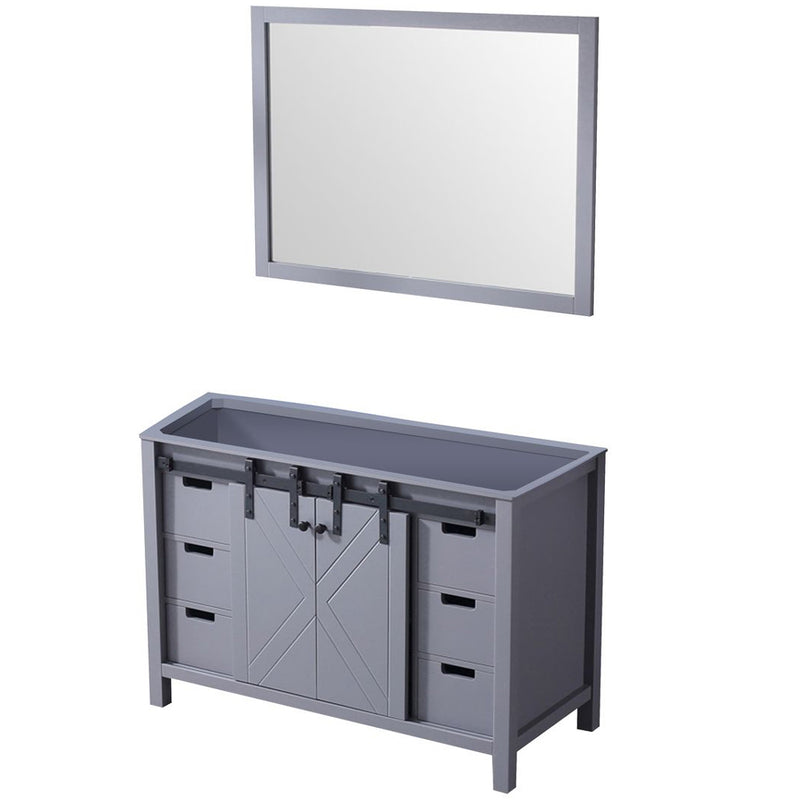 Lexora Marsyas 48" W x 22" D Bath Vanity with 44" Mirror