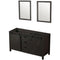 Lexora Marsyas 60" W x 22" D Double Bath Vanity and 24" Mirrors