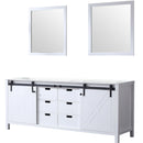 Lexora Marsyas 80" W x 22" D Double Bath Vanity and 30 " Mirrors