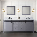 Lexora Marsyas 80" W x 22" D Double Bath Vanity and 30 " Mirrors