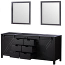 Lexora Marsyas 80" W x 22" D Double Bath Vanity and 30 " Mirrors