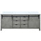 Lexora Marsyas 80" W x 22" D Ash Grey Double Bath Vanity Marble Countertop