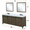 Lexora Marsyas 80" W x 22" D Double Bath Vanity and 30 " Mirrors