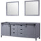 Lexora Marsyas 84" W x 22" D Double Bath Vanity and 34" Mirrors