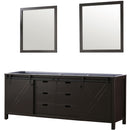 Lexora Marsyas 84" W x 22" D Double Bath Vanity and 34" Mirrors