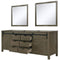 Lexora Marsyas 84" W x 22" D Double Bath Vanity and 34" Mirrors