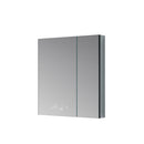 Lexora Savera 30" W x 32" H Recessed or Surface-Mount LED Mirror for Medicine Cabinet with Defogger