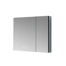 Lexora Savera 36" W x 32" H Recessed or Surface-Mount LED Mirror for Medicine Cabinet with Defogger