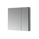 Lexora Savera 36" W x 36" H Recessed or Surface-Mount LED Mirror for Medicine Cabinet with Defogger