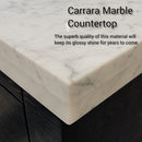 Lexora Abbey 48 in W x 22 in D Single Bath Vanity and Carrara Marble Top