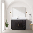 Lexora Abbey 48 in W x 22 in D Single Bath Vanity and Carrara Marble Top